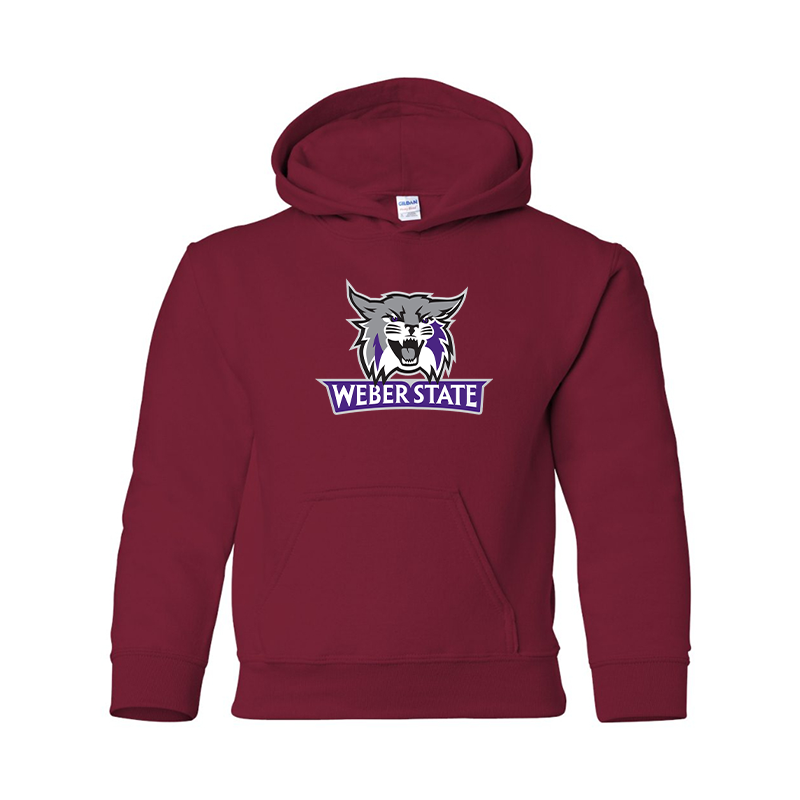 Youth Weber State Wildcats Gildan Heavy Blend  Hooded Sweatshirt